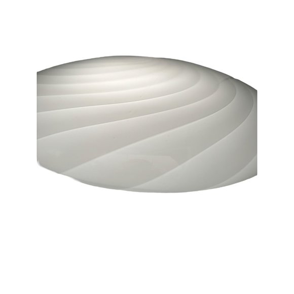 Vintage Classic Swirl Murano Glass Ceiling replacement Globe 14 inch